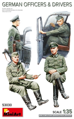 German Officers and Drivers 1:35 MiniArt 53030