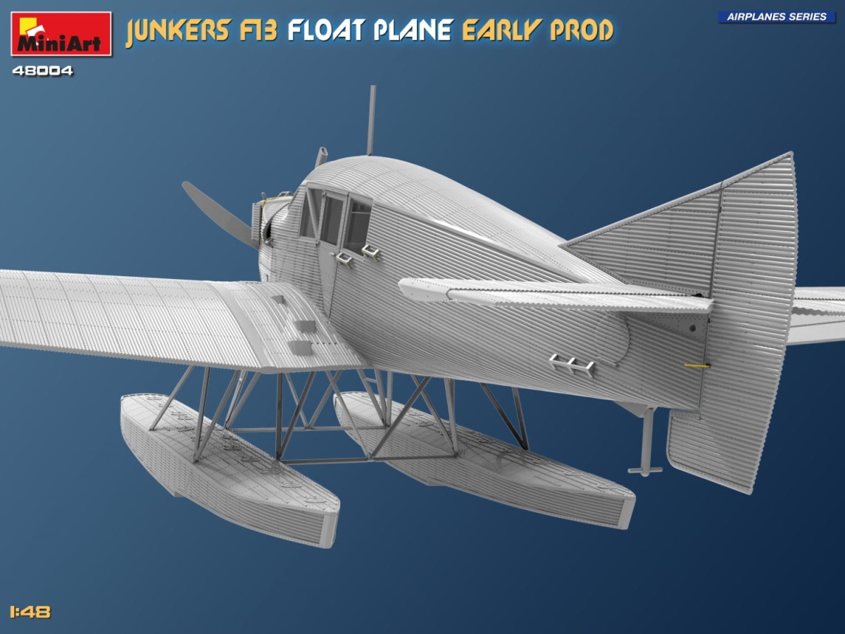 Zdjęcie dodatkowe produktu Junkers F13 Float Plane. Early Prod 1:48 MiniArt 48004