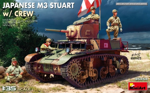 Japanese M3 Stuart W/crew 1:35 MiniArt 35454
