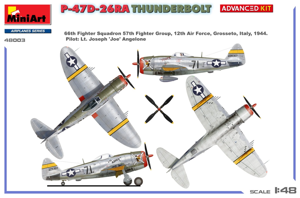 Zdjęcie dodatkowe produktu P-47d-26ra Thunderbolt. Advanced Kit 1:48 MiniArt 48003