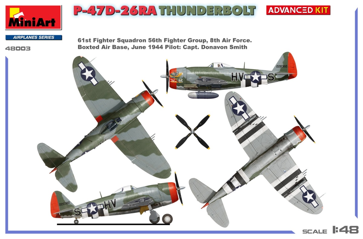 Zdjęcie dodatkowe produktu P-47d-26ra Thunderbolt. Advanced Kit 1:48 MiniArt 48003