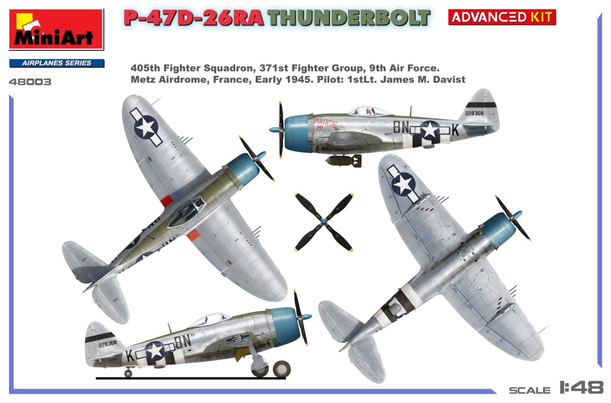 Zdjęcie dodatkowe produktu P-47d-26ra Thunderbolt. Advanced Kit 1:48 MiniArt 48003