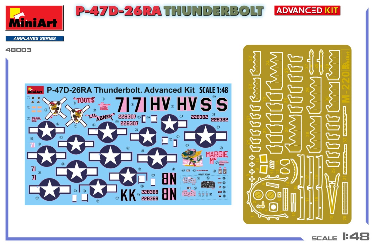 Zdjęcie dodatkowe produktu P-47d-26ra Thunderbolt. Advanced Kit 1:48 MiniArt 48003