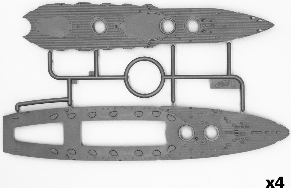 Zdjęcie dodatkowe produktu Kaisers Steel Fist (4 okręty) 1:700 ICM S021