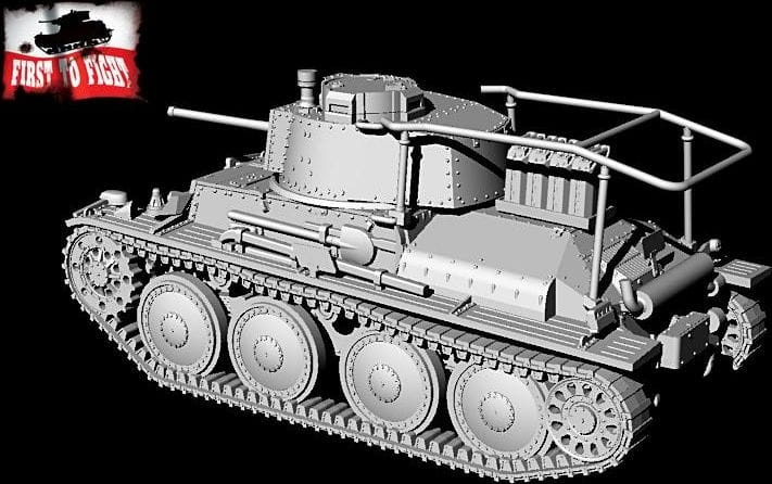Zdjęcie dodatkowe produktu Pz.Kpfw 38(t) Ausf E/F Panzerbefehlswagen 38(t) Ausf. E/F 1:72 First To Fight PL116