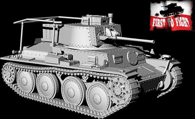 Zdjęcie dodatkowe produktu Pz.Kpfw 38(t) Ausf E/F Panzerbefehlswagen 38(t) Ausf. E/F 1:72 First To Fight PL116