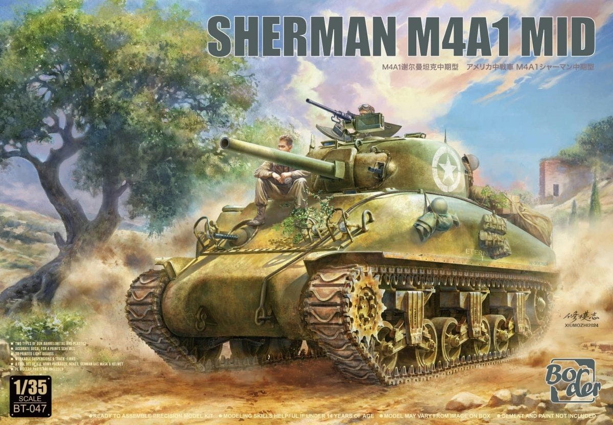 Zdjęcie główne produktu Sherman M4A1 Mid 1:35 Border Model BT047