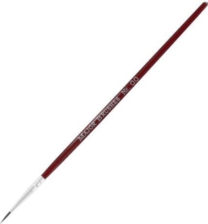 Modelcraft Pure Sable 2/0 natural round brush (size 00) Shesto PPB2201-00