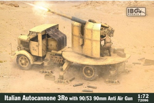 Italian Autocannone 3Ro with 90 mm 90/53 anti-aircraft gun 1:72 IBG 72096