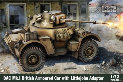 British Daimler Mk.I armored car with adapter Littlejohn 1:72 IBG 72148