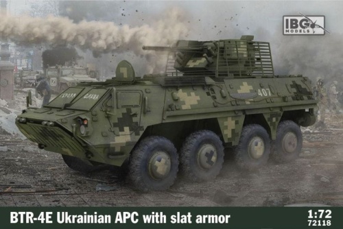 Ukrainian APC BTR-4E with slatted armor 1:72 IBG 72118