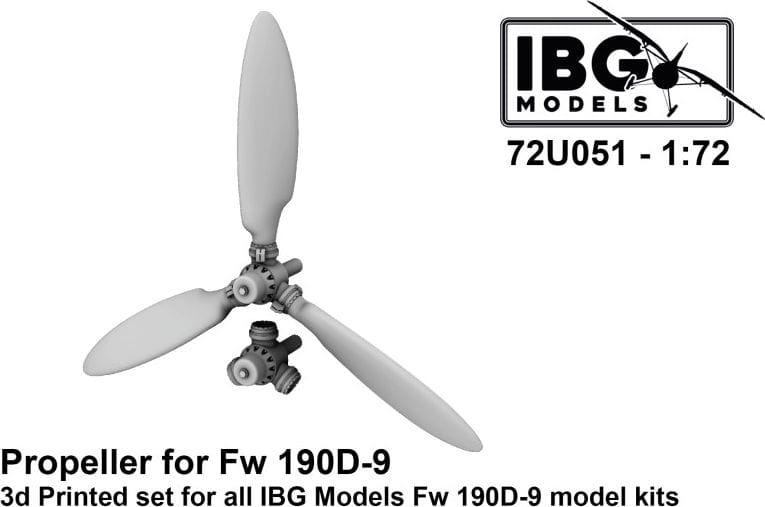 Zdjęcie główne produktu Śmigło dla modelu plastikowego Fw-190D-9 1:72 IBG 72U051