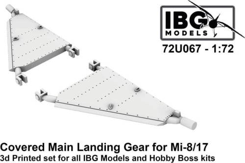 Mil Mi-8 and Mi-17 - covered main landing gear (3D printed for IBG models and Hobby Boss kits) 1:72 IBG 72U067