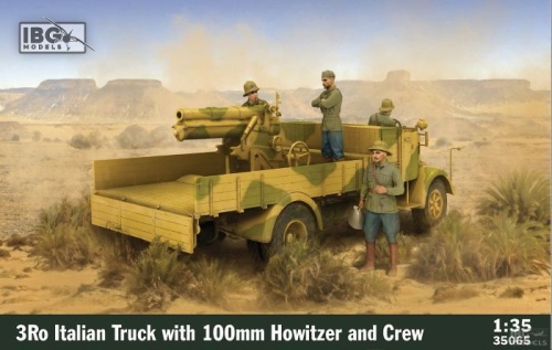 3Ro Italian Truck with 100mm Howitzer and Crew 1:35 IBG 35065