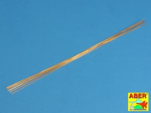 Brass rods fi 0,60 mm length 245 mm x 8 pcs. ABER BR06