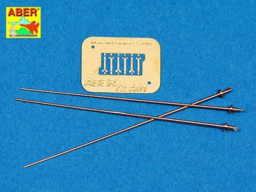 German 2m antennas 3pcs. 1:72 ABER 72A01