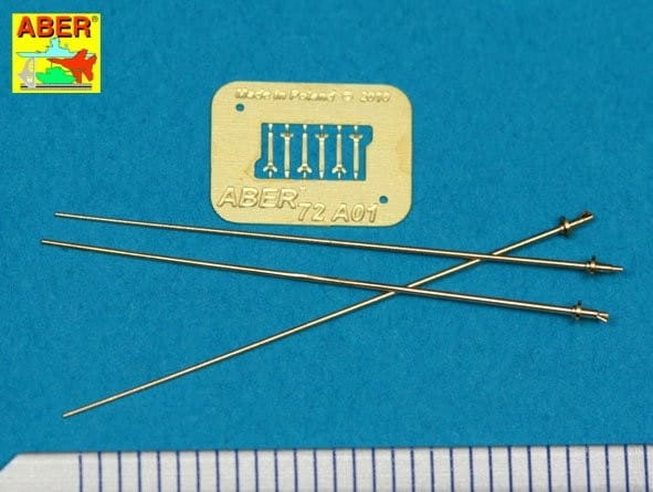 Zdjęcie dodatkowe produktu Niemieckie 2m anteny 3szt. 1:72 ABER 72A01