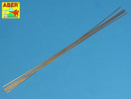 Brass rods fi 1.0mm length 245mm x 5 pcs. ABER BR10