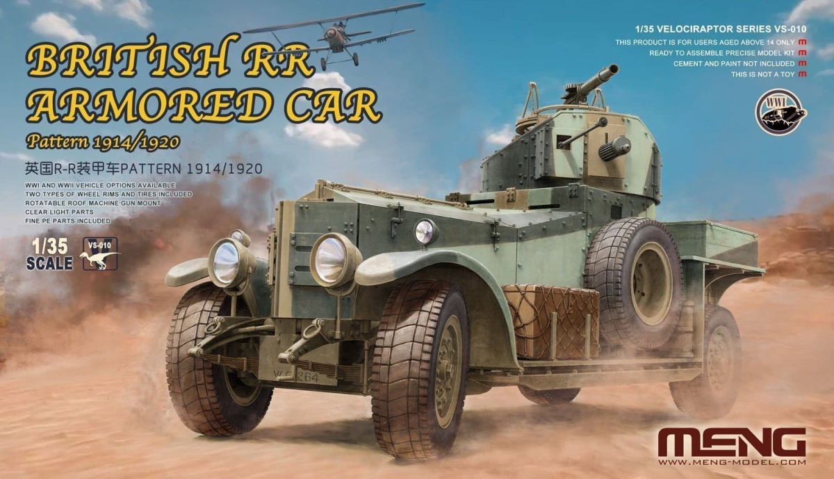 Zdjęcie główne produktu British Rolls-Royce Armored Car Pattern 1914/1920 1:35 Meng VS010