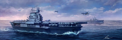 United States Navy aircraft carrier Enterprise (CV-6) 1:700 Meng PS005