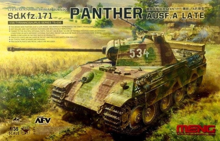 Zdjęcie główne produktu Niemiecki czołg średni Sd.Kfz. 171 Panther Ausf. A 1:35 Meng TS035