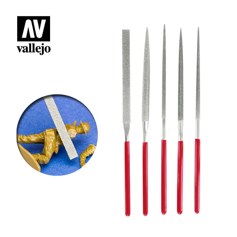 Zdjęcie główne produktu Zestaw pilników diamentowych (5 szt.) Vallejo T03002