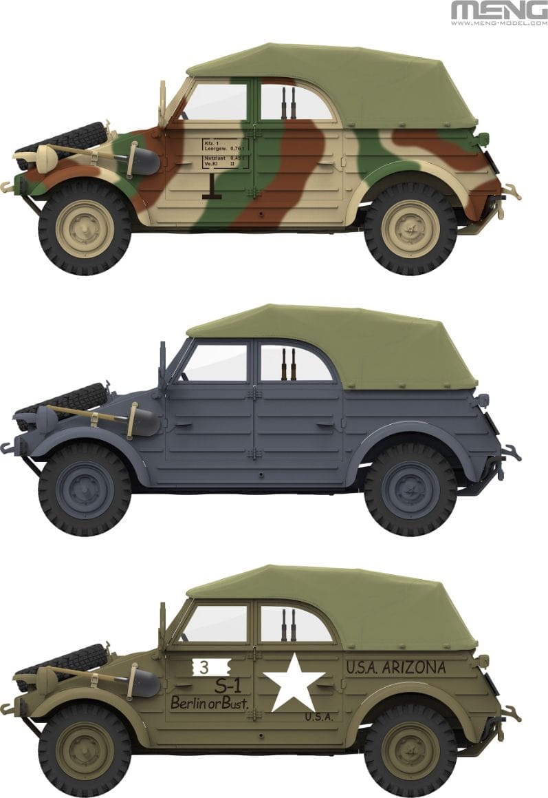 Zdjęcie dodatkowe produktu German Pkw.K1 Kubelwagen Type 82 (Eastern Front) 1:35 Meng VS016