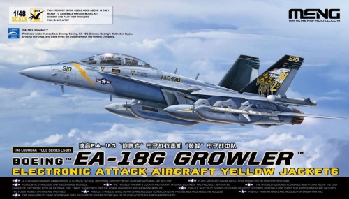 Boeing EA-18G Growler Electronic Attack Aircraft Yellow Jackets 1:48 Meng LS019