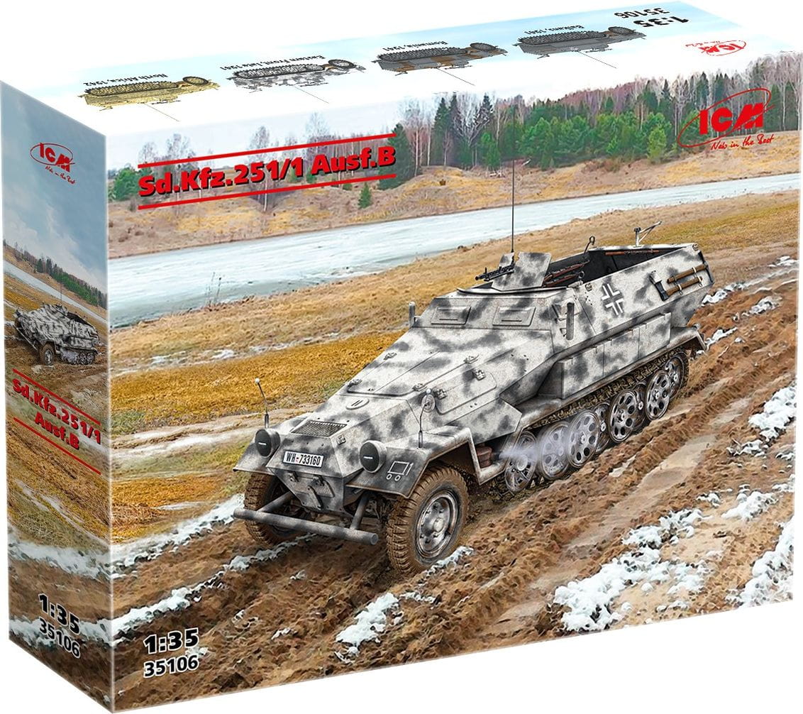Zdjęcie dodatkowe produktu Sd.Kfz.251/1 Ausf.B 1:35 ICM 35106