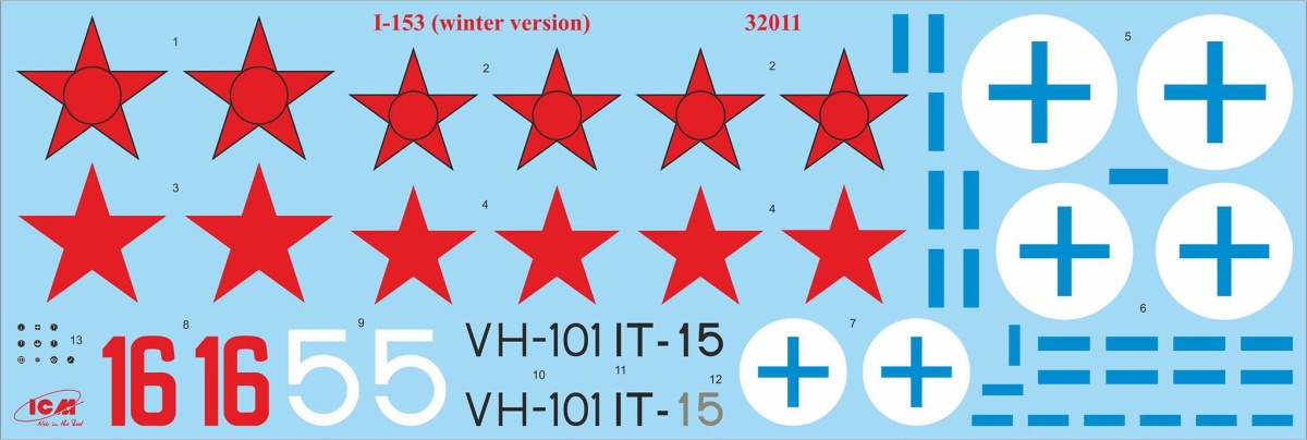 Zdjęcie dodatkowe produktu I-153 (wersja zimowa) 1:32 ICM 32011
