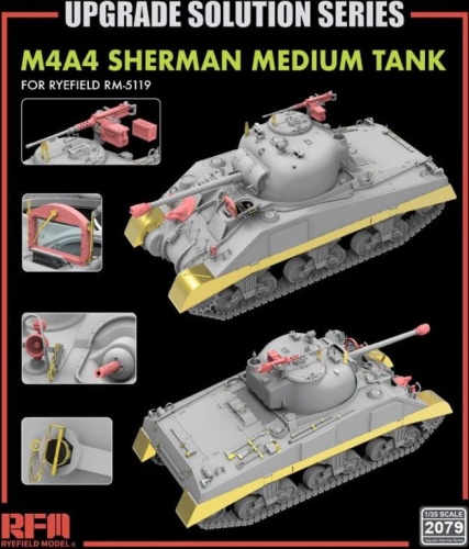 Rye Field Model RM-2079 upgrade kit for RFM5119 M4A4 Sherman 1:35 Rye Field Model 2079 kit