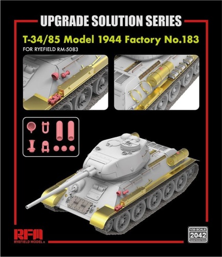 Valorization kit for T-34/85 Model 1944 Factory No.183 1:35 Rye Field Model 2042