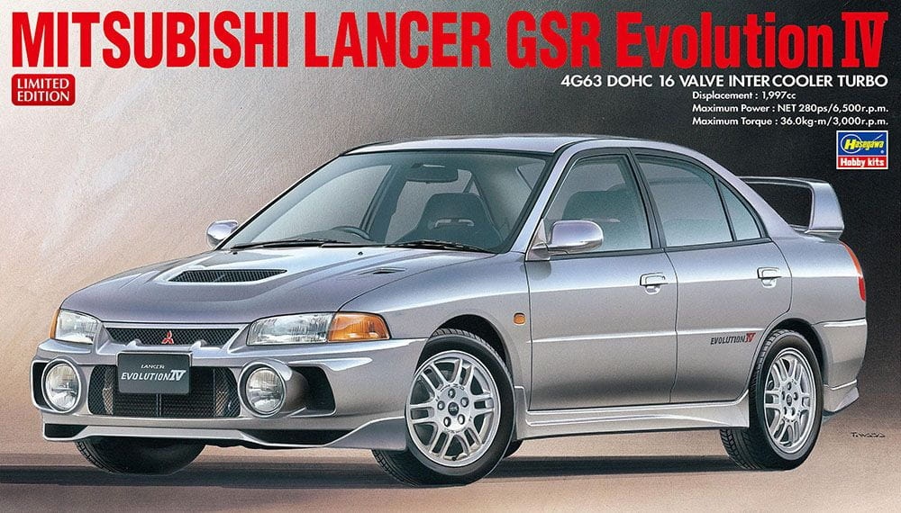 Zdjęcie główne produktu Mitsubishi Lancer GSR Evolution IV 1:24 Hasegawa 20726