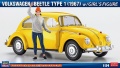 Zdjęcie główne produktu Volkswagen Beetle (Garbus) 1967 z figurką dziewczyny 1:24 Hasegawa SP620