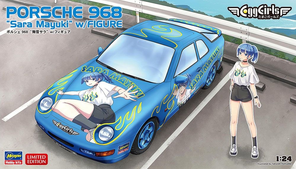 Zdjęcie główne produktu Porsche 968 Sara Mayuki z figurką 1:24 Hasegawa SP615