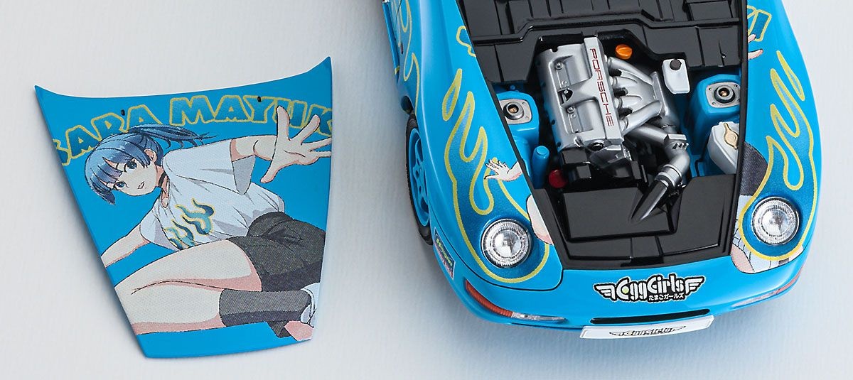 Zdjęcie dodatkowe produktu Porsche 968 Sara Mayuki z figurką 1:24 Hasegawa SP615
