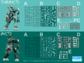 Zdjęcie dodatkowe produktu CHUBU 01 Light Green and Green Lightweight Mechatrobot 1:35 Hasegawa CW21