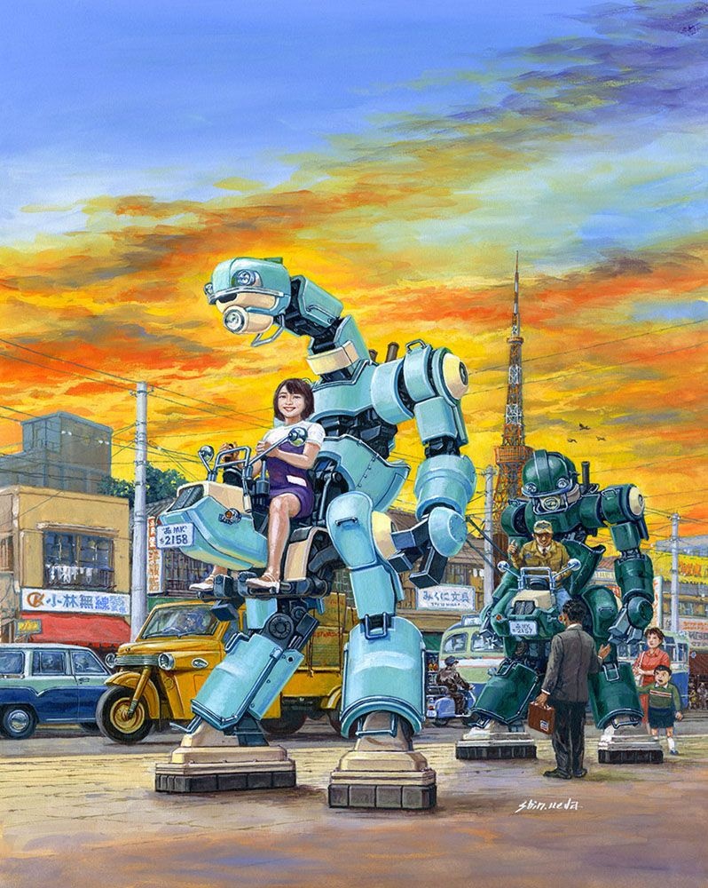 Zdjęcie dodatkowe produktu CHUBU 01 Light Green and Green Lightweight Mechatrobot 1:35 Hasegawa CW21