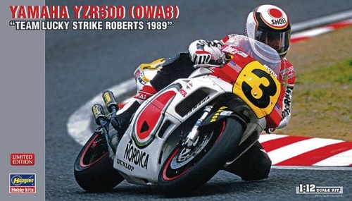 Yamaha YZR500 (0WA8) Team Lucky Strike Roberts 1989 1:12 Hasegawa 21710