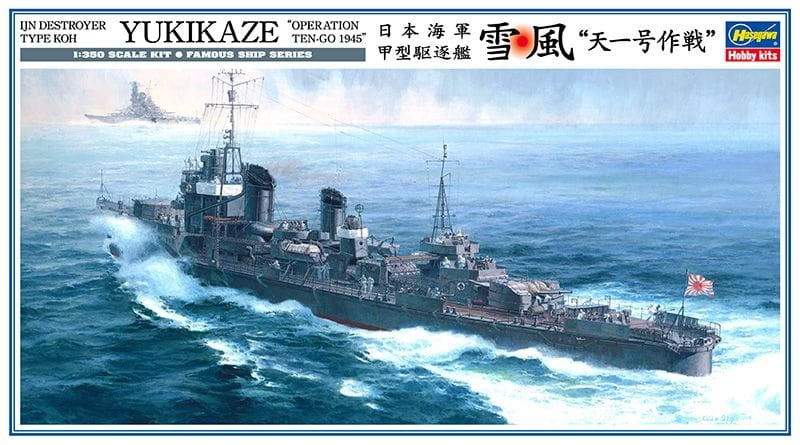 Zdjęcie główne produktu Japanese Destroyer Type Koh IJN Yukikaze Operation Ten-Go 1945 1:350 Hasegawa Z22