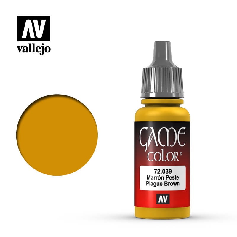 Zdjęcie dodatkowe produktu Vallejo 72039 Plague Brown Game Color Farba