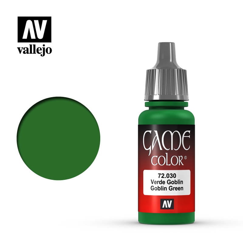 Zdjęcie dodatkowe produktu Vallejo 72030 Goblin Green Game Color Farba