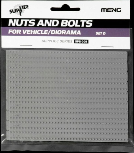 Nuts and bolts for vehicle/diorama (set D) Meng SPS09