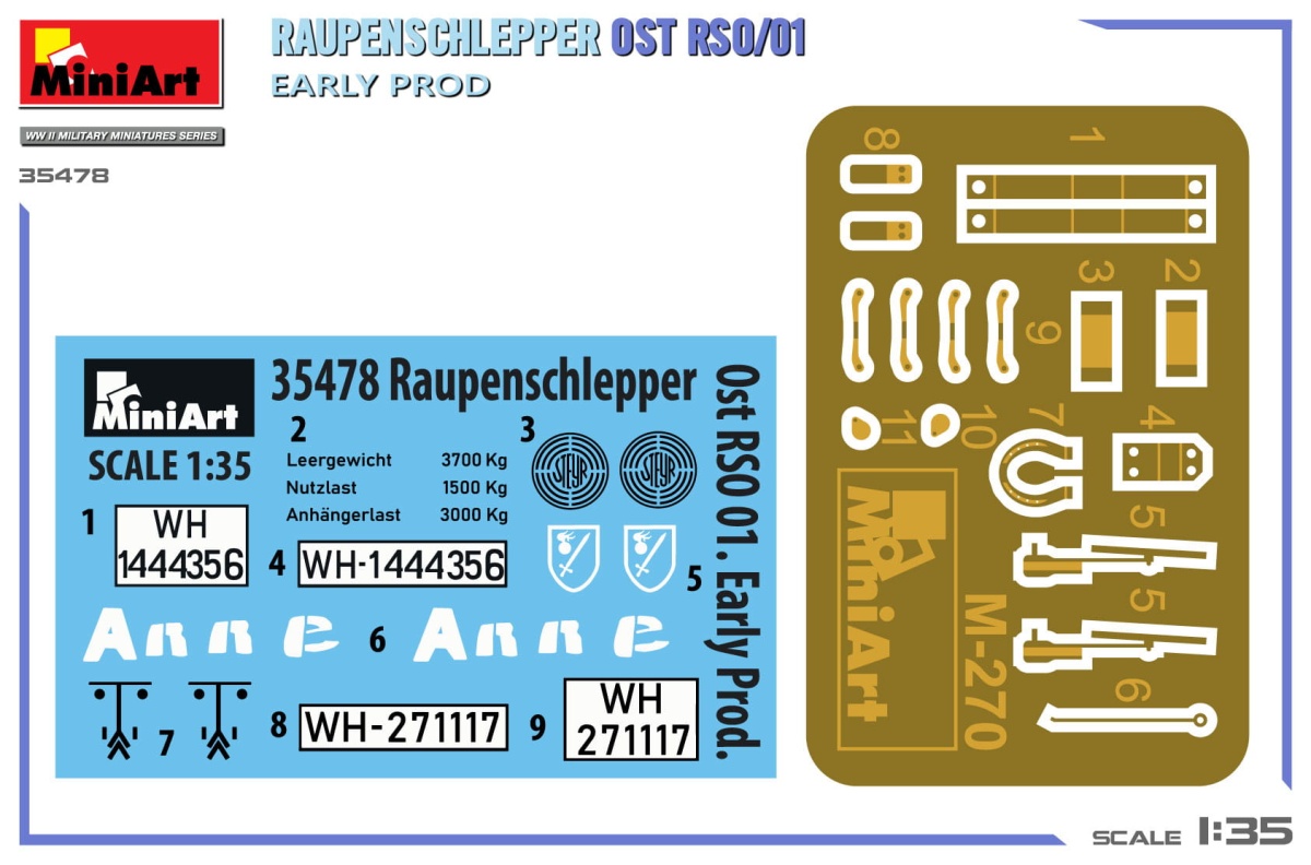 Zdjęcie dodatkowe produktu Raupenschlepper OST RSO/01. Early Prod 1:35 MiniArt 35478