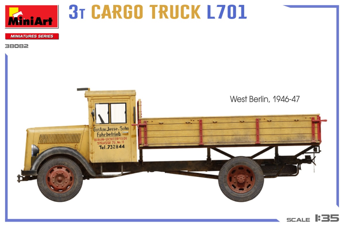 Zdjęcie dodatkowe produktu 3T Cargo Truck L701 1:35 MiniArt 38082