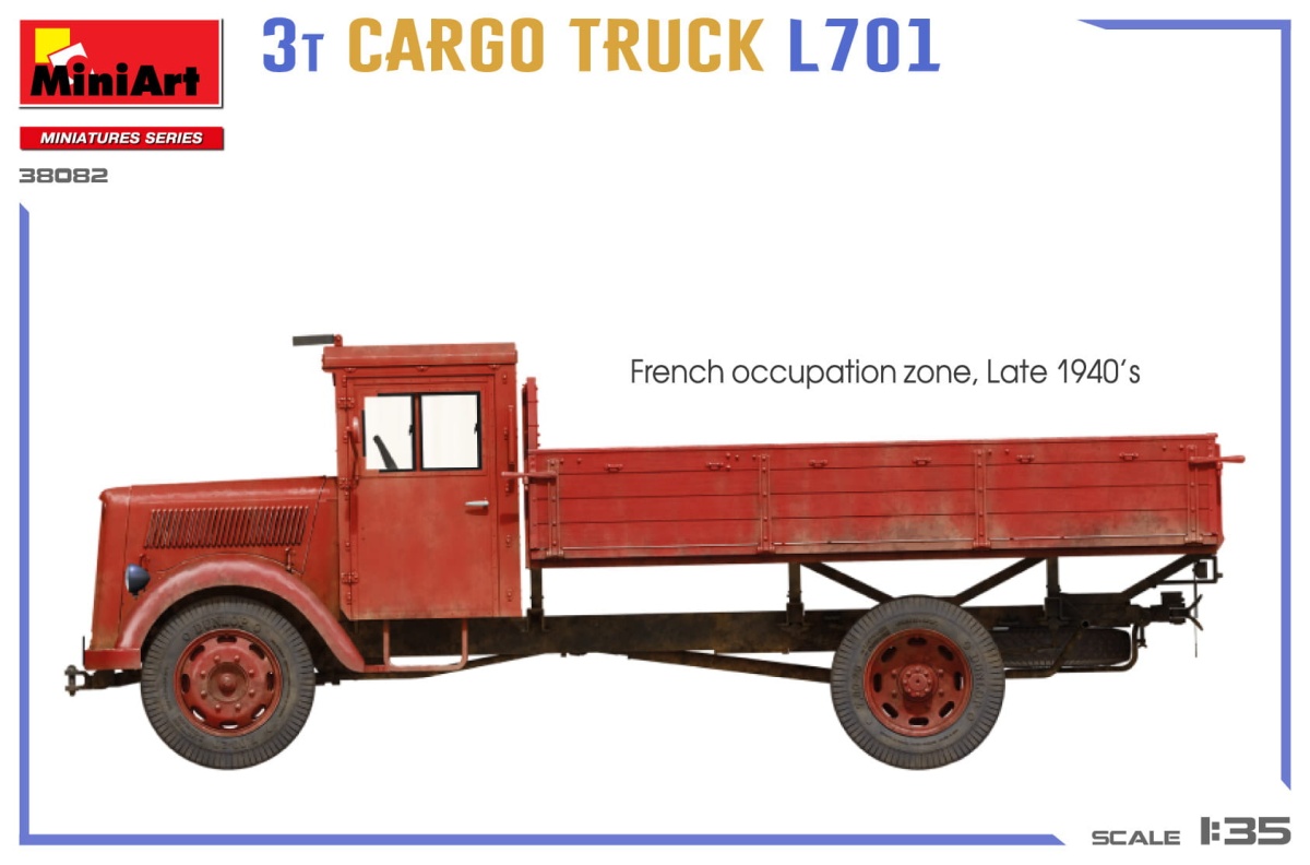 Zdjęcie dodatkowe produktu 3T Cargo Truck L701 1:35 MiniArt 38082
