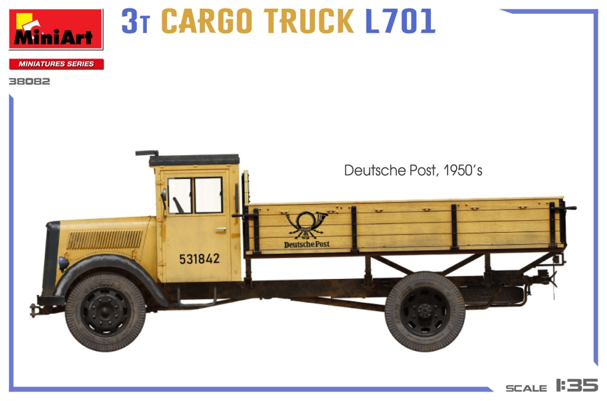 Zdjęcie dodatkowe produktu 3T Cargo Truck L701 1:35 MiniArt 38082