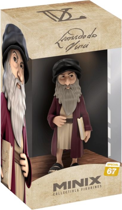 Zdjęcie główne produktu Figurka Leonardo Da Vinci 12cm MINIX 16105