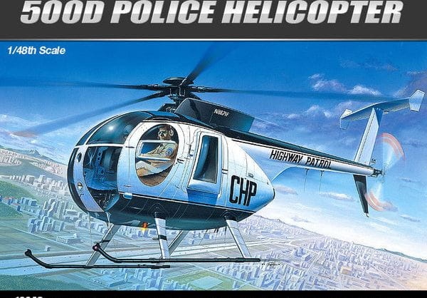 Zdjęcie główne produktu Helikopter Policyjny Hughes 500D 1:48 Academy 12249