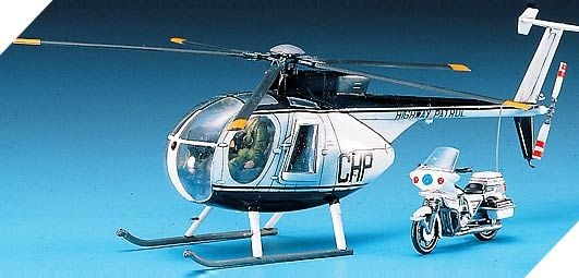 Zdjęcie dodatkowe produktu Helikopter Policyjny Hughes 500D 1:48 Academy 12249
